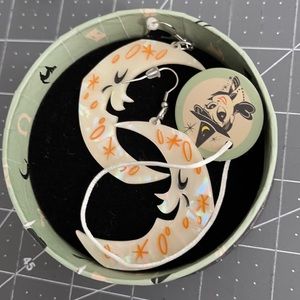 ***reserved*** Goodnight moon earrings